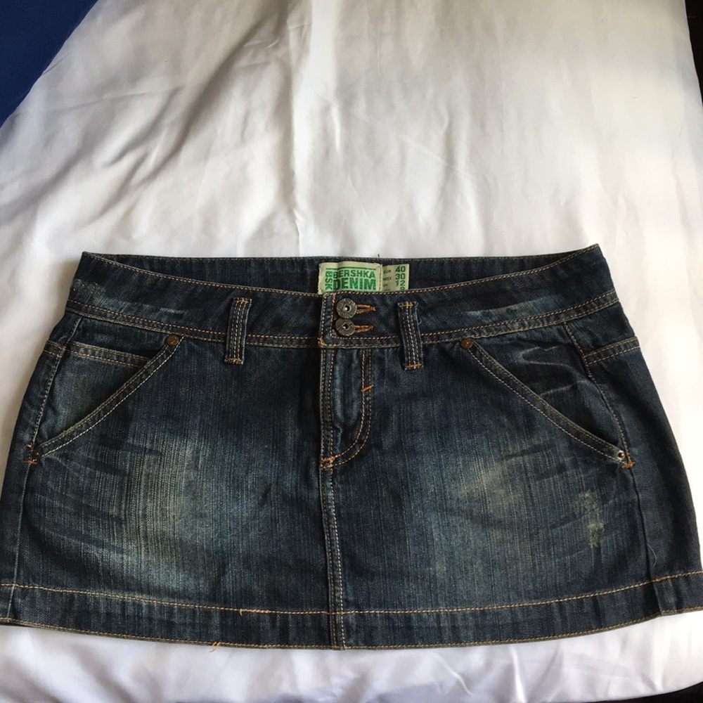 Bershka Denim Mini Skirt